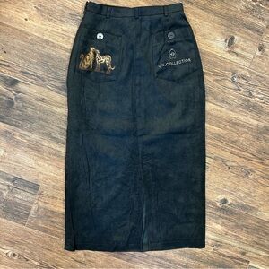 Vintage GK Collection Black Midi Skirt – Size 9 (Japanese Sizing)